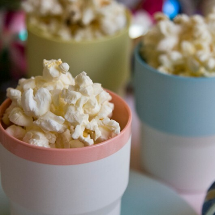 Cornet de pop-corn salé