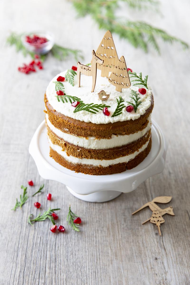 layer cake chocolat chantilly de noel