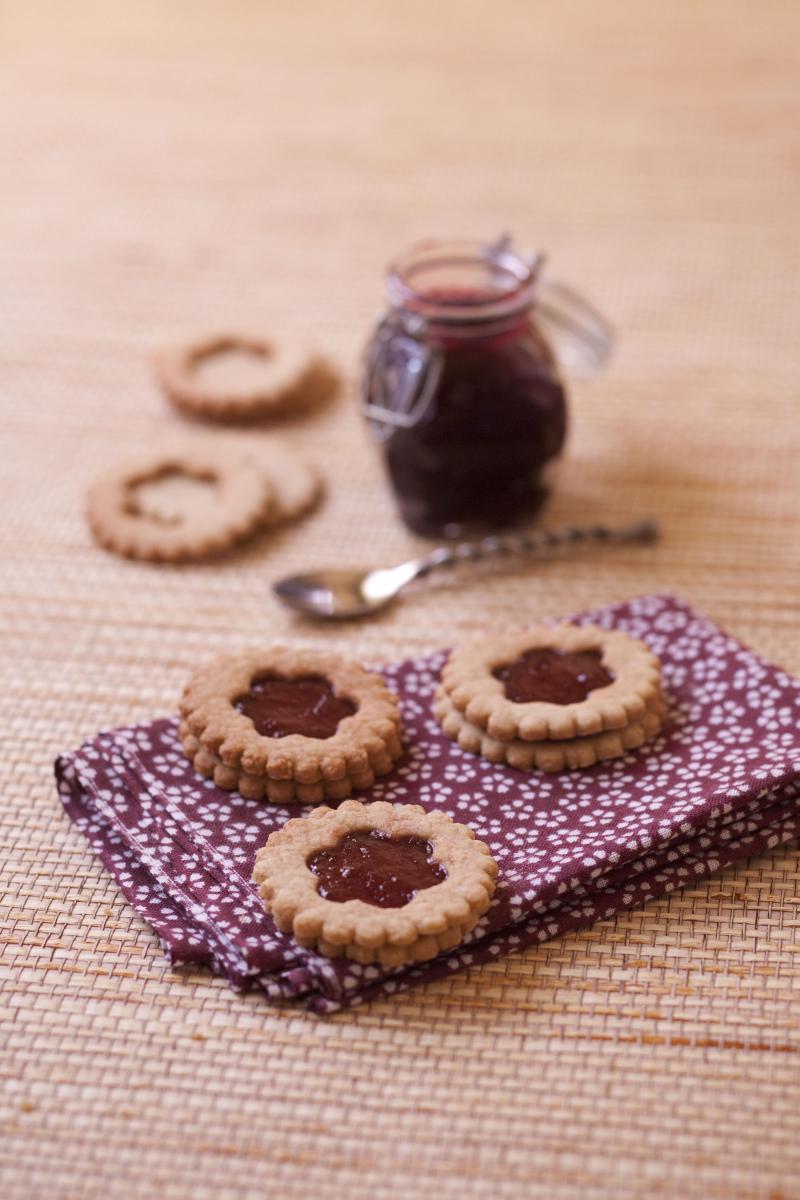 Sablés fourrés à la fraise