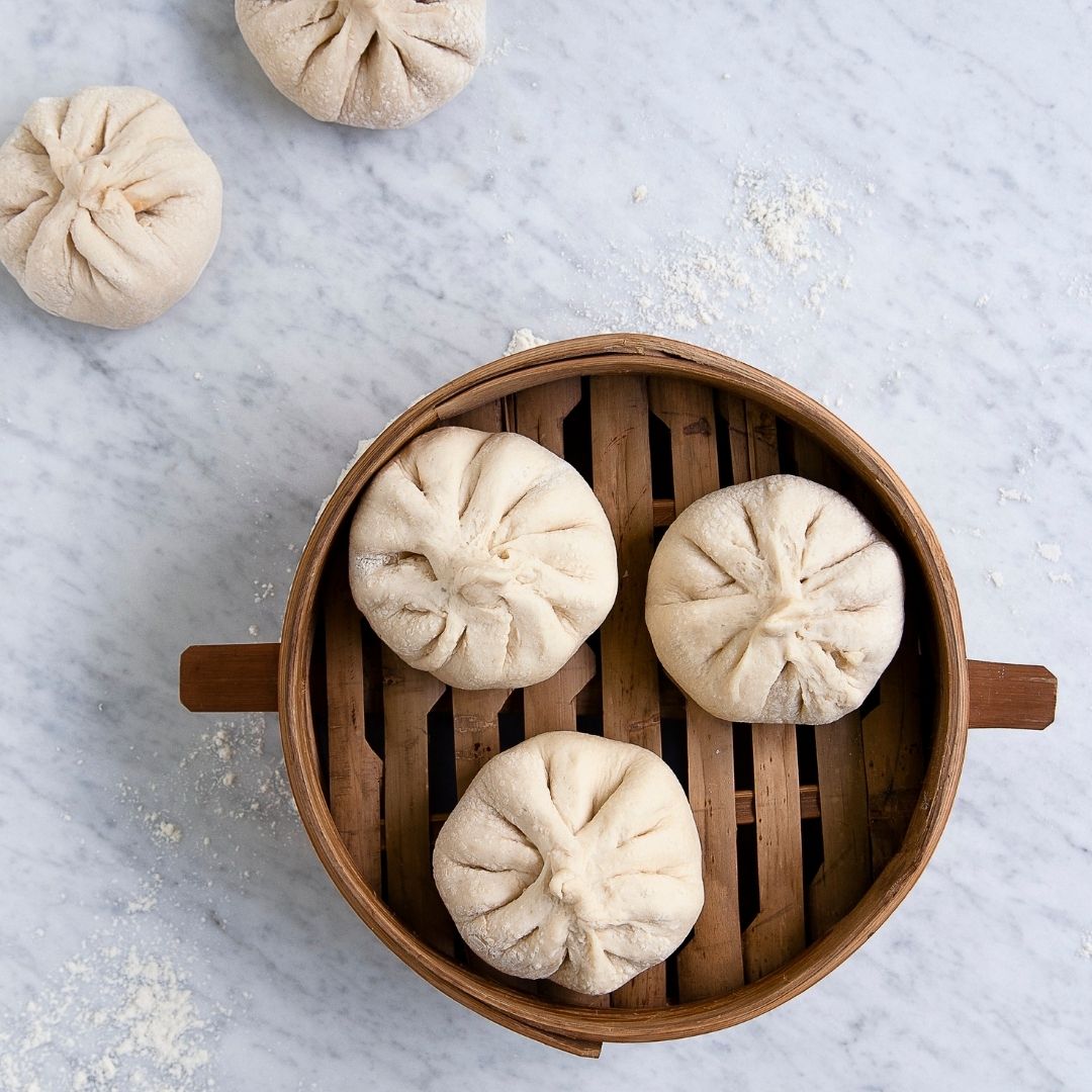 recette pains baos cuisson à la vapeur