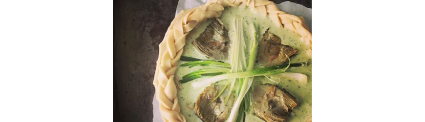 Recette tarte au thon et artichauts Sonia Ezgulian