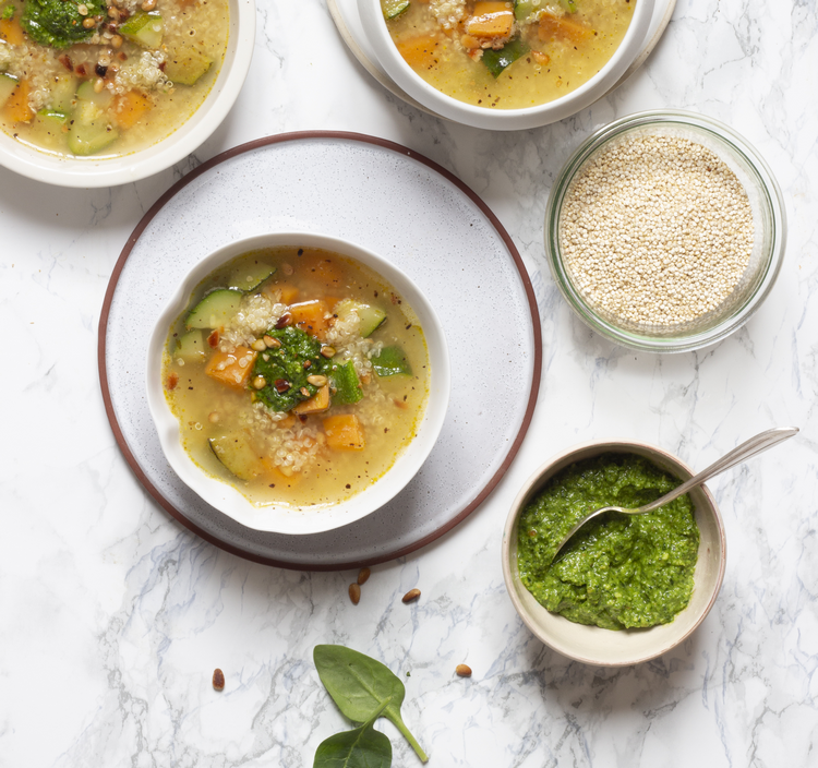 Soupe de légumes au quinoa