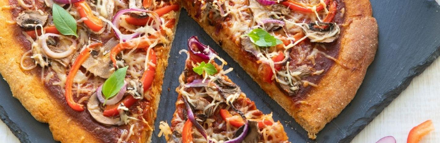 Pizza à l'épeautre et au lupin Pizza à l'épeautre et au lupin