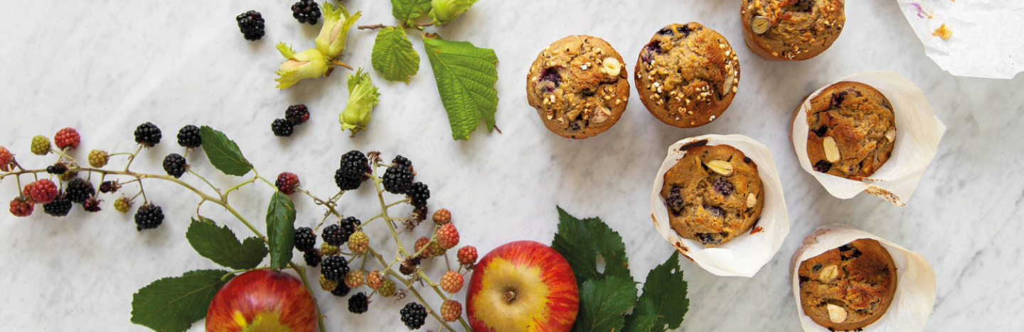 Muffins aux pommes à la farine de sorgho