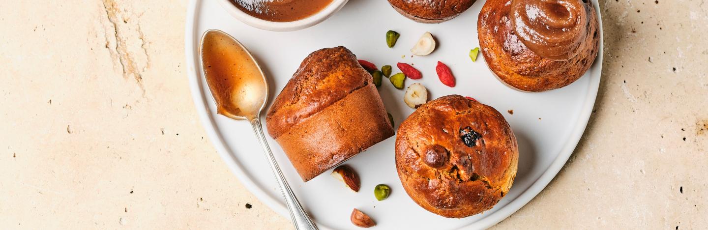 Muffins à la farine de quinoa et aux baies de goji