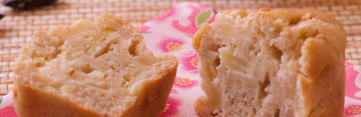 Muffins aux pommes, seigle et fève tonka