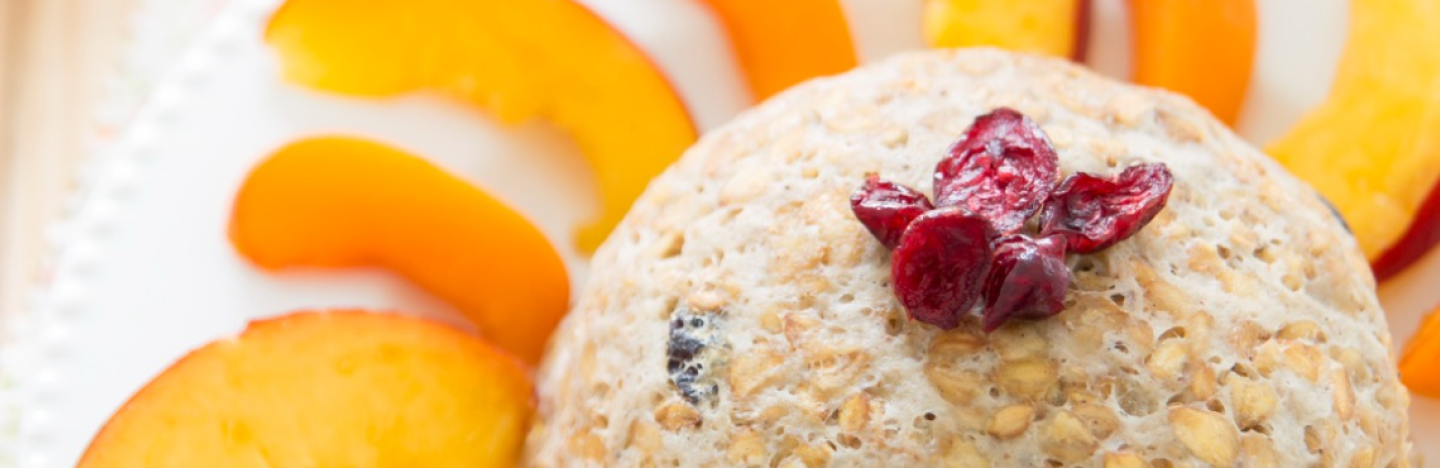 bowl cake banane cramberries