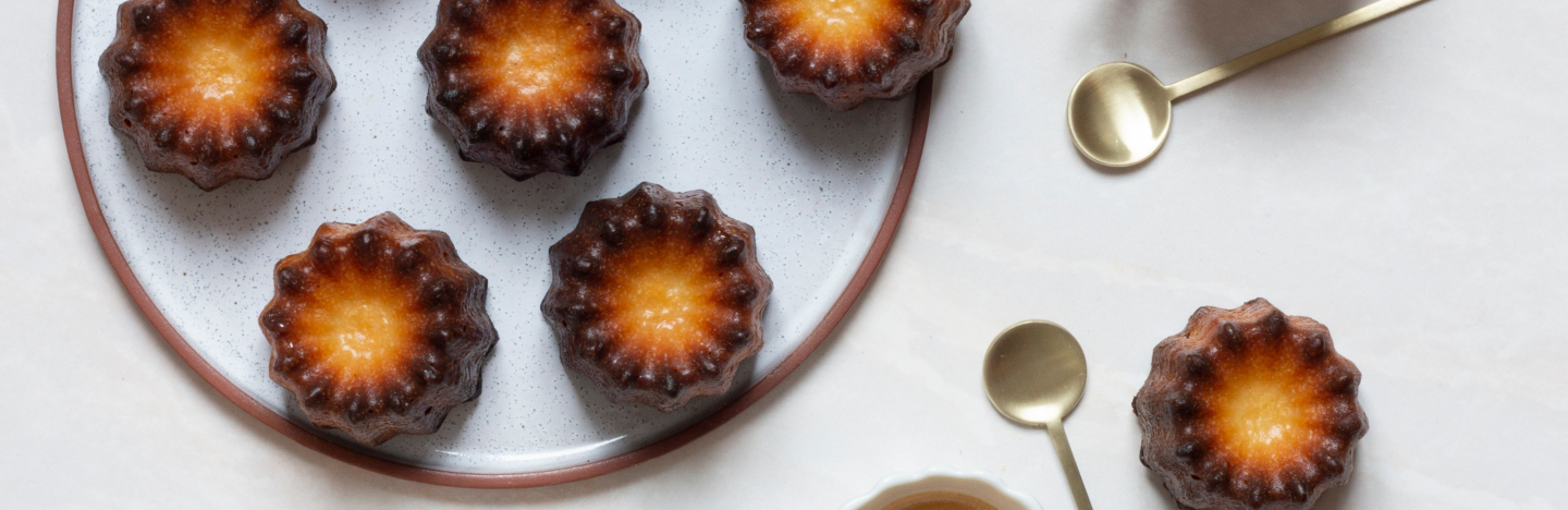 cannelés bordelais vue de dessus