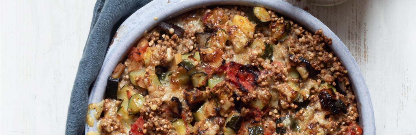 Gratin de kasha aux légumes