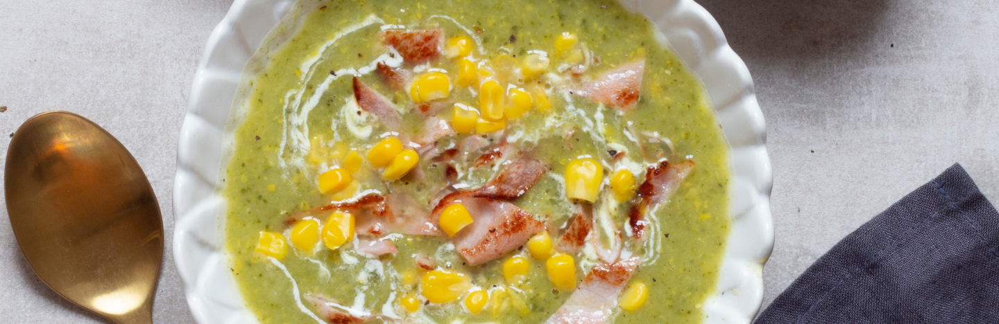 soupe de mais au bacon