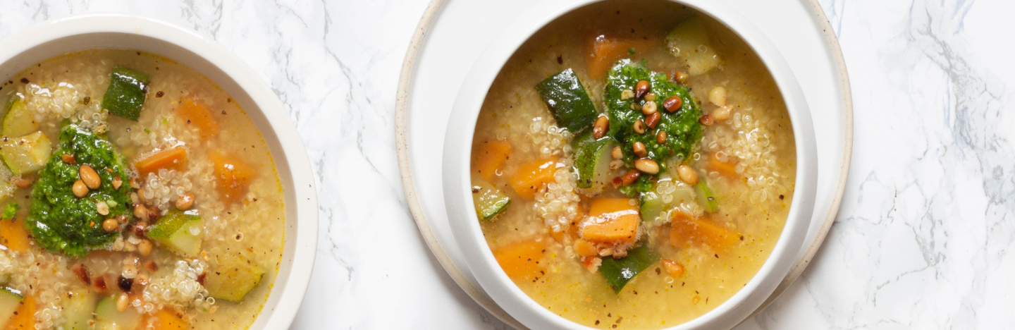 Soupe de légumes au quinoa