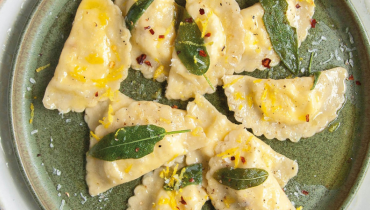 Raviolis au citron et à la fêta