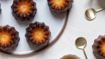 cannelés bordelais vue de dessus