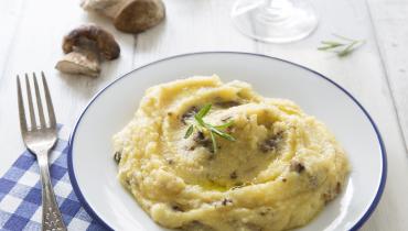 Polenta de maïs aux cèpes