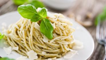 plat de pâtes au pesto