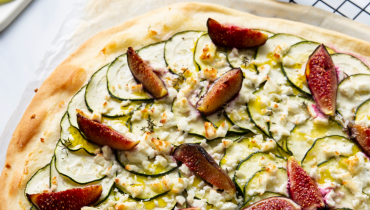 Pizza figues courgettes
