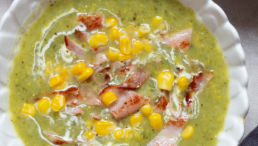 soupe de mais au bacon