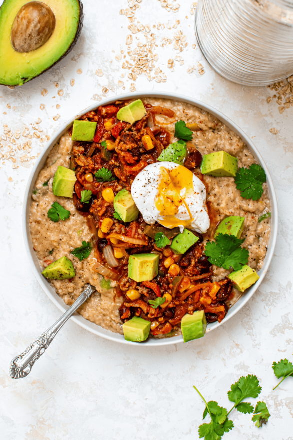 Porridge salé à base d'avoine version Tex-Mex