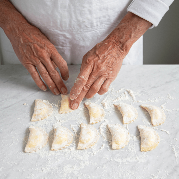 recette des raviolis découper refermer les raviolis