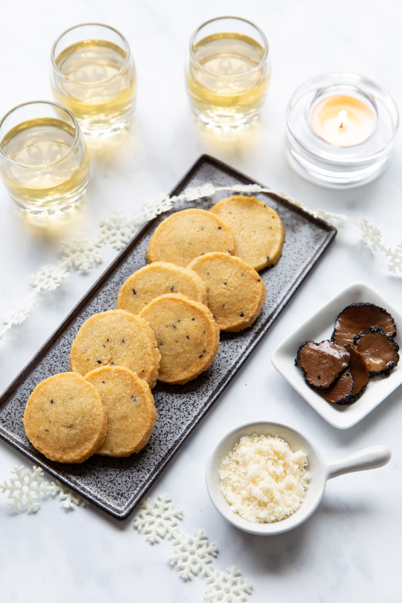 Sablés au parmesan et truffes